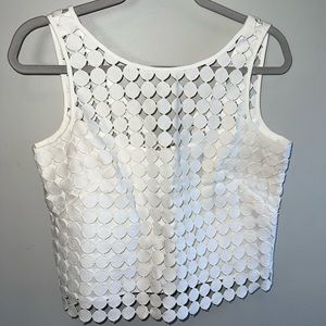 White House Black Market white tank top